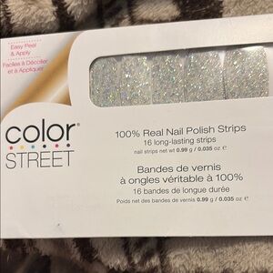 Color Street Silver Party Nail Strips